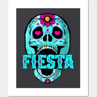 Sugar Skull Fiesta Posters and Art